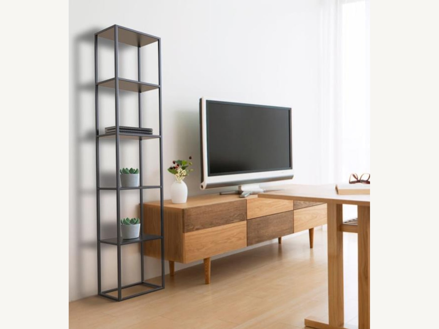 Minimalist Metal Kitaplık DE5-118